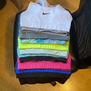 bundle of womens nike sports bras! 10 in total